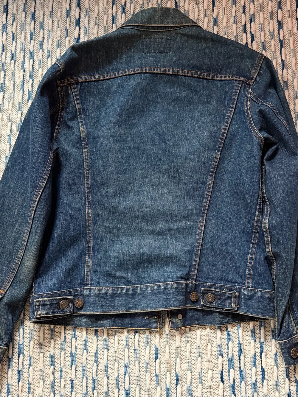 Vintage 60s 70s Levi’s Big E Type 3 III Trucker Denim Jacket USA Dark Wash Rare - Picture 2 of 16
